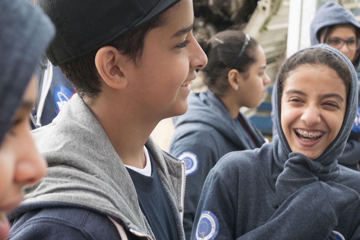 Bootcamp students at a facility visit