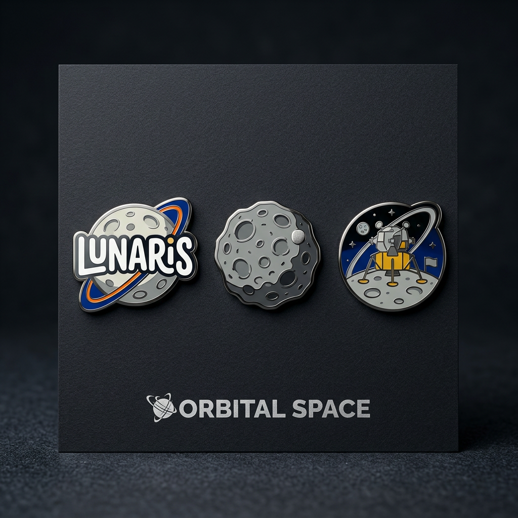 Lunaris enamel pin set